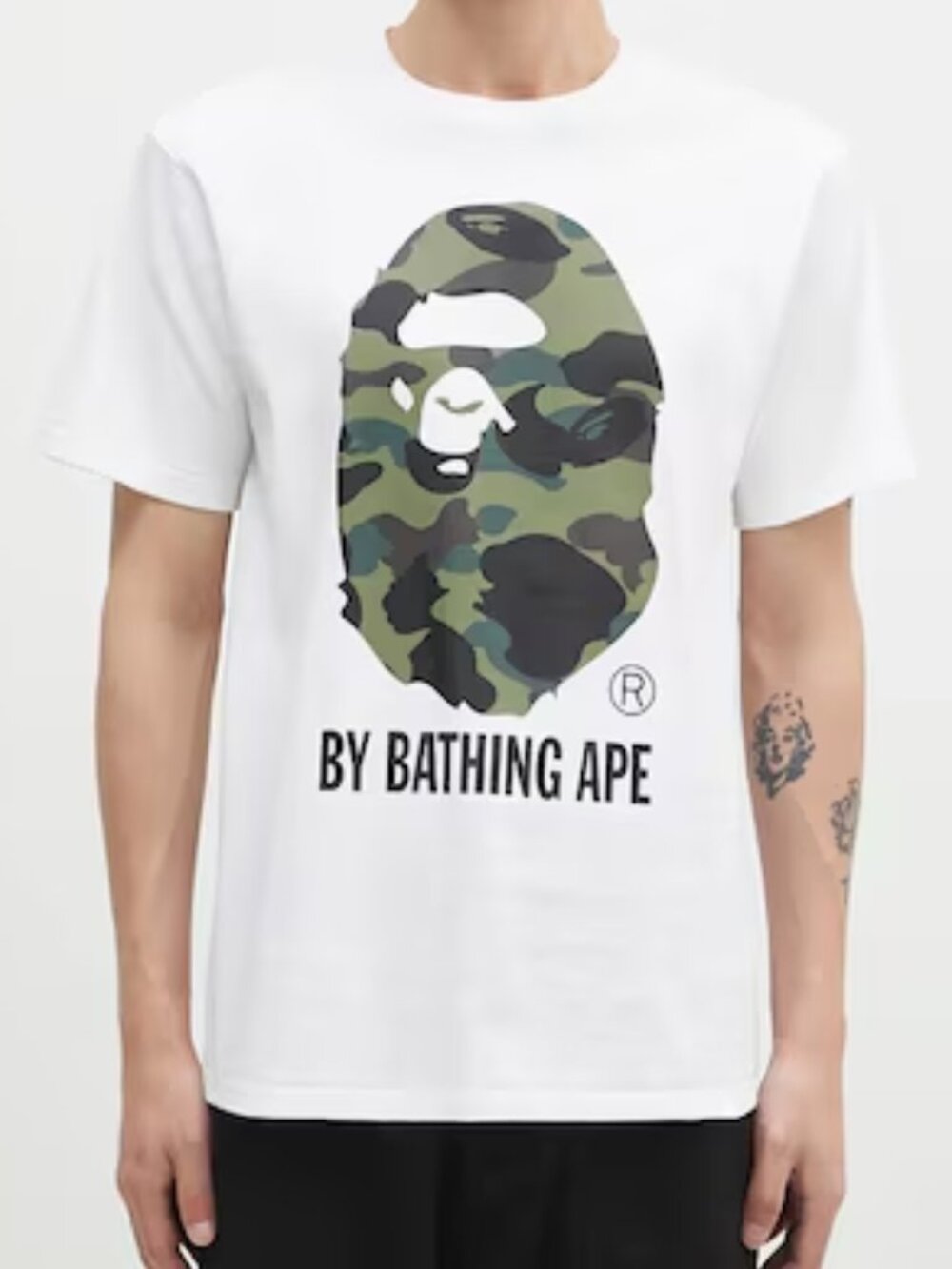 2023 BAPE 1st Camo By Bathing Ape Tee White/Green XL
